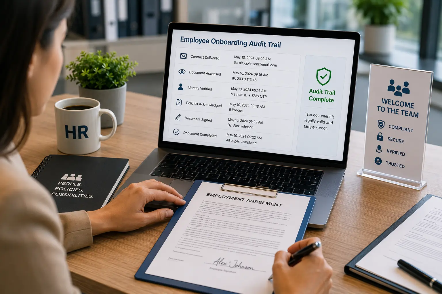 Audit trail in Human Resources
