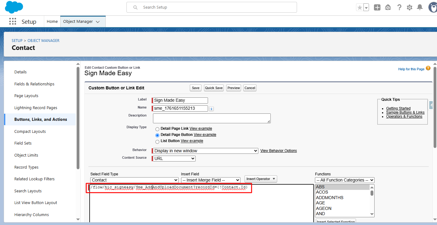 dd Standard Recipient Using Sign Parameters