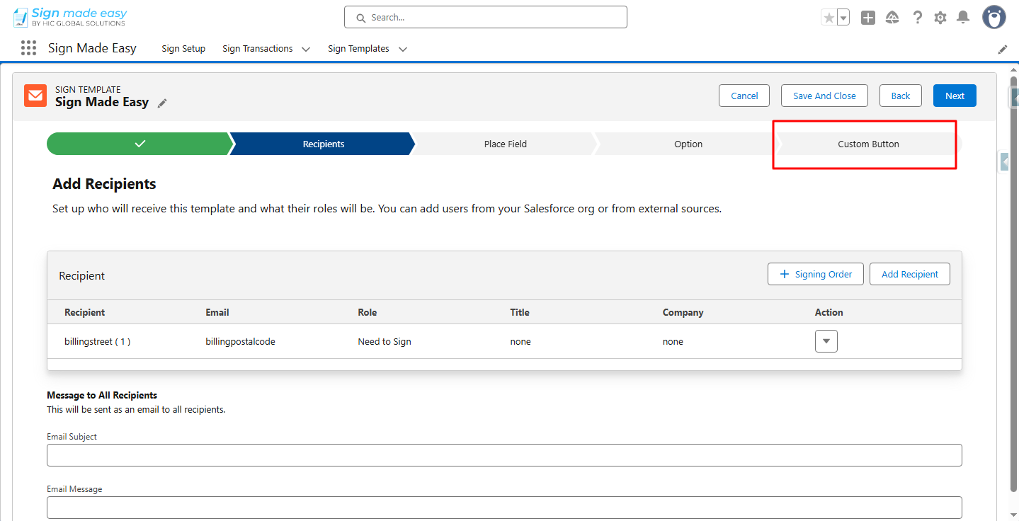 Salesforce eSignature