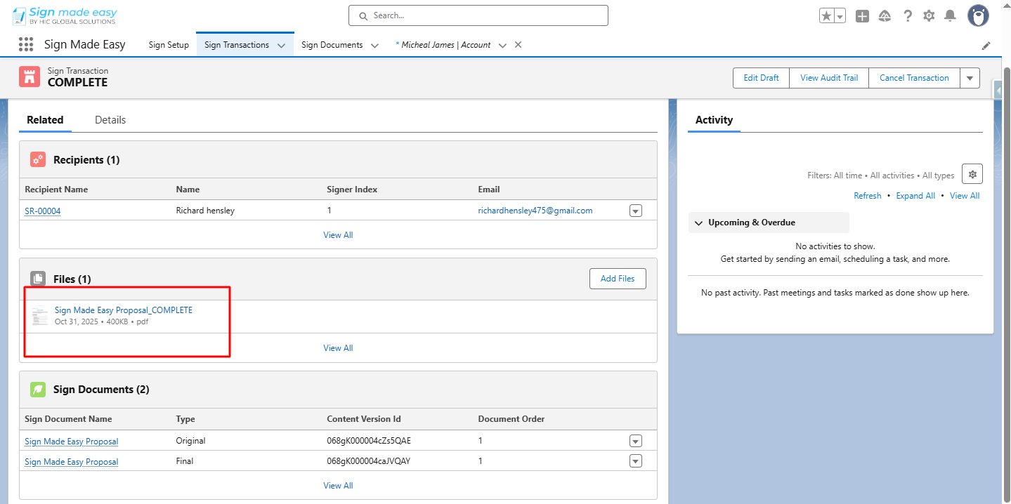 Esignature for Salesforce