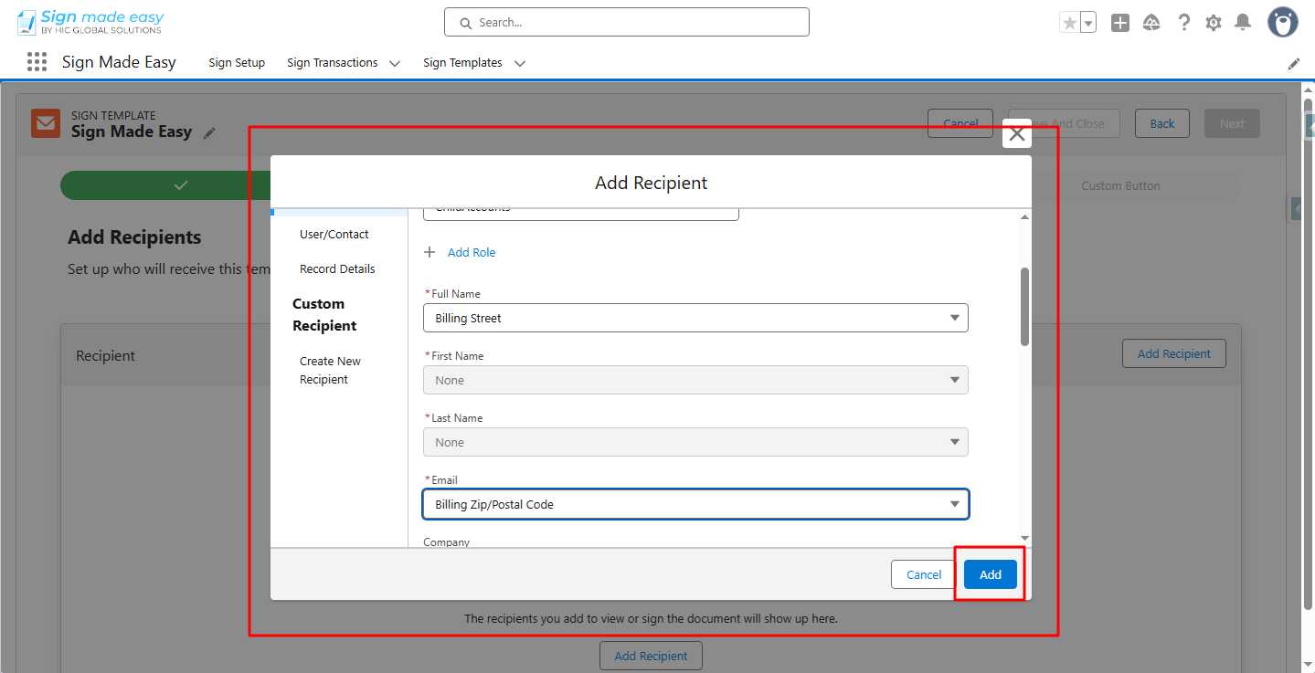 eSigning app in Salesforce