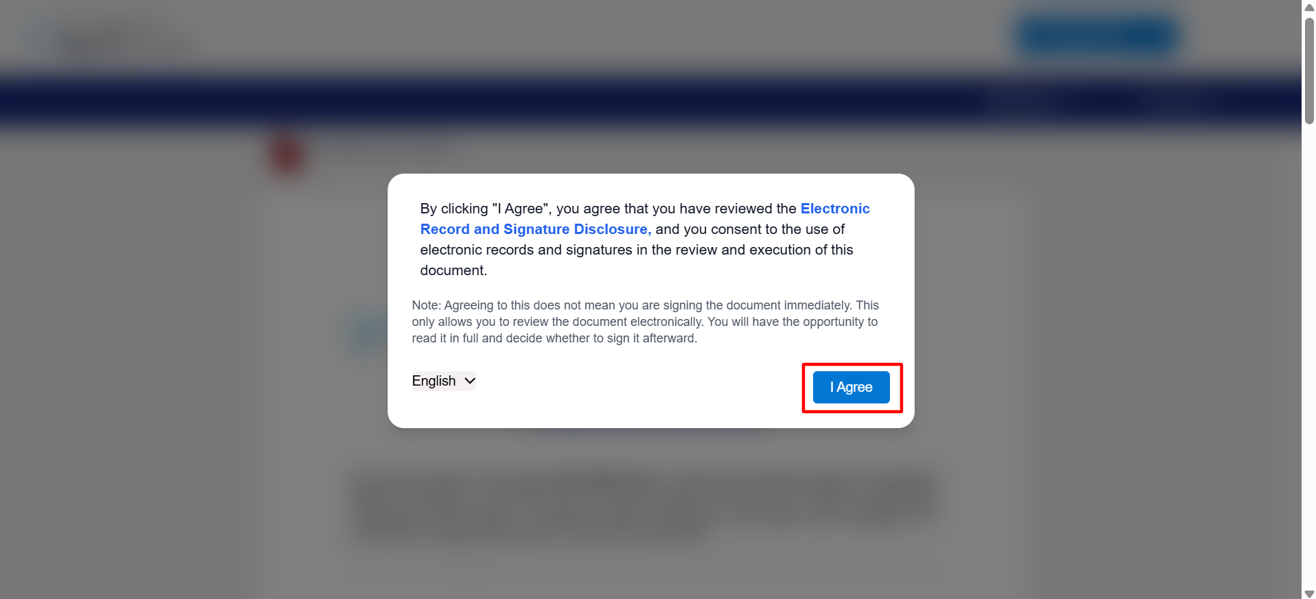 Electronic Record and Signature Disclosure