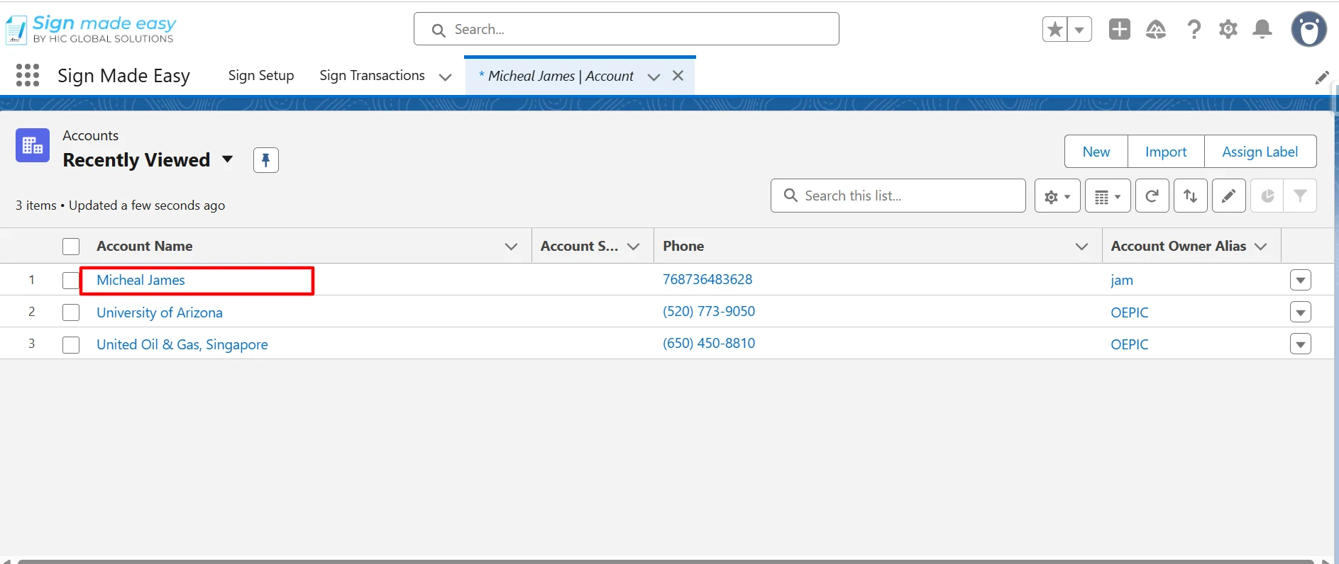 Navigate to the record page of the selected object