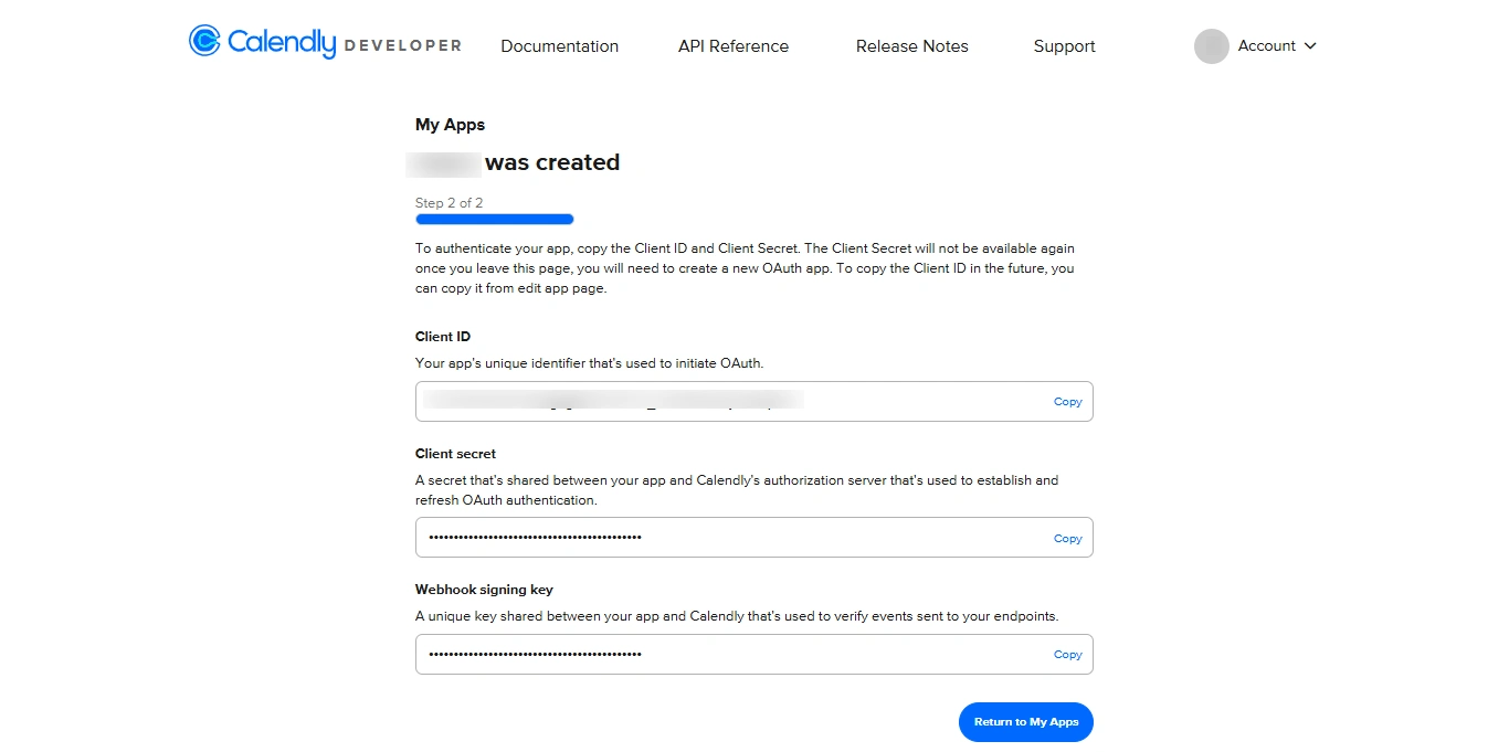 receive the client ID