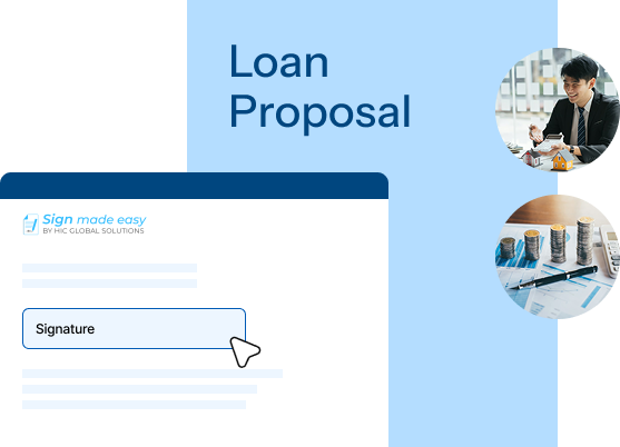 Finance invoice approval signing workflow mockup