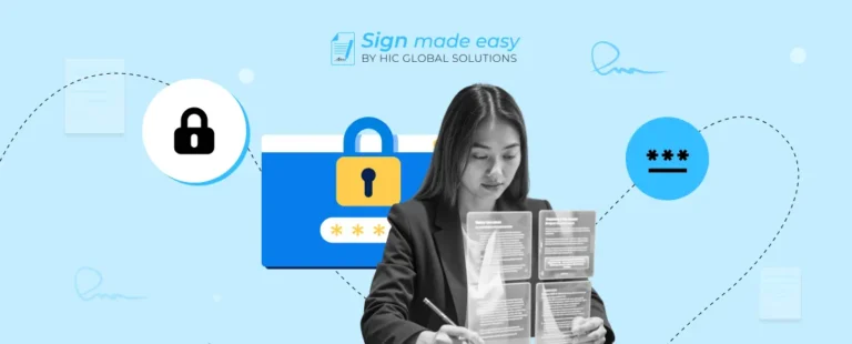 Passcode authentication for eSignature
